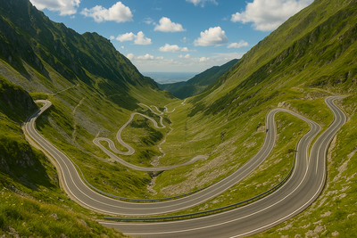 Transfagarasan Hochstraße in Rumänien